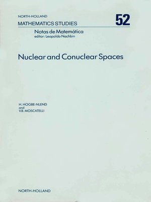cover image of Nuclear and Conuclear Spaces